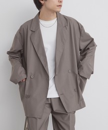 MONO-MART（モノマート）の「ライトTR ダブルブレスト テーラードジャケット   UVカット&アンチピリング&イージーケア【セットアップ対応】（テーラードジャケット）」