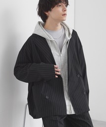 MONO-MART（モノマート）の「ライトTR ダブルブレスト テーラードジャケット   UVカット&アンチピリング&イージーケア【セットアップ対応】（テーラードジャケット）」