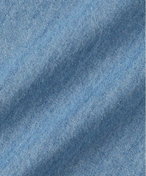 BACK NUMBER（バックナンバー）の「【BACK NUMBER】デニム ロングスリーブ シャツ (ボックスシルエット / アウトドアにも最適 / カジュアルスタイル)（シャツ/ブラウス・メンズ・ブラック/ライトインディゴブルー/ダークインディゴブルー・M/L/S/XL）」の8枚目の写真