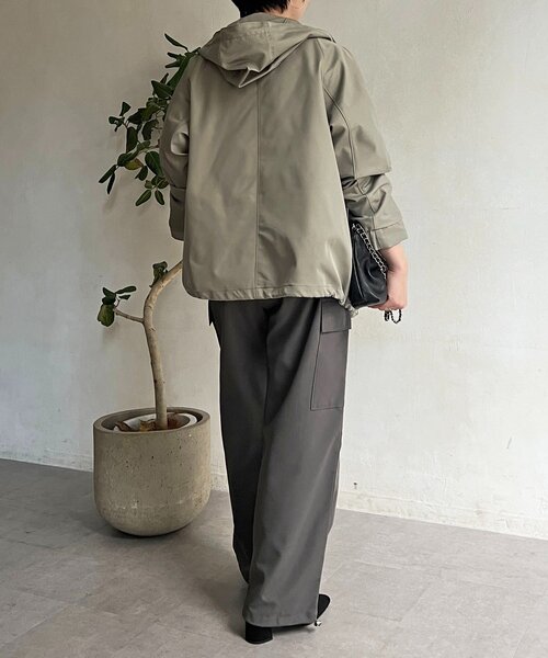 un dix cors(アンディコール)の「テフロンマンパ(ブルゾン・レディース・ネイビー/ベージュ/アイボリー/オリーブ・FREE)」の22枚目の写真