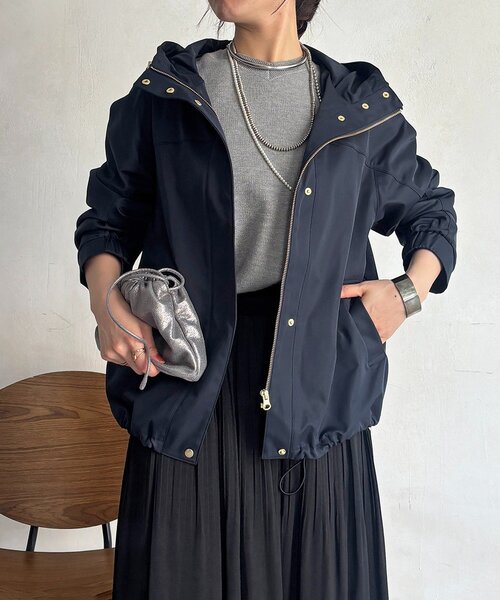 un dix cors(アンディコール)の「テフロンマンパ(ブルゾン・レディース・ネイビー/ベージュ/アイボリー/オリーブ・FREE)」の15枚目の写真