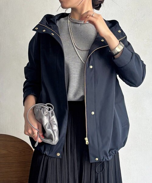 un dix cors(アンディコール)の「テフロンマンパ(ブルゾン・レディース・ネイビー/ベージュ/アイボリー/オリーブ・FREE)」の20枚目の写真