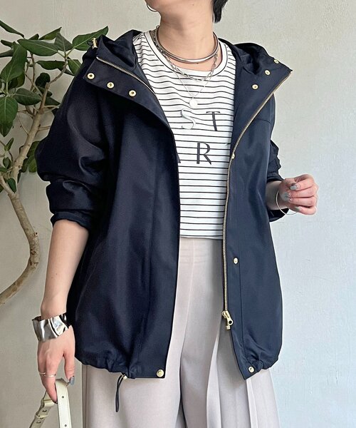 un dix cors(アンディコール)の「テフロンマンパ(ブルゾン・レディース・ネイビー/ベージュ/アイボリー/オリーブ・FREE)」の9枚目の写真