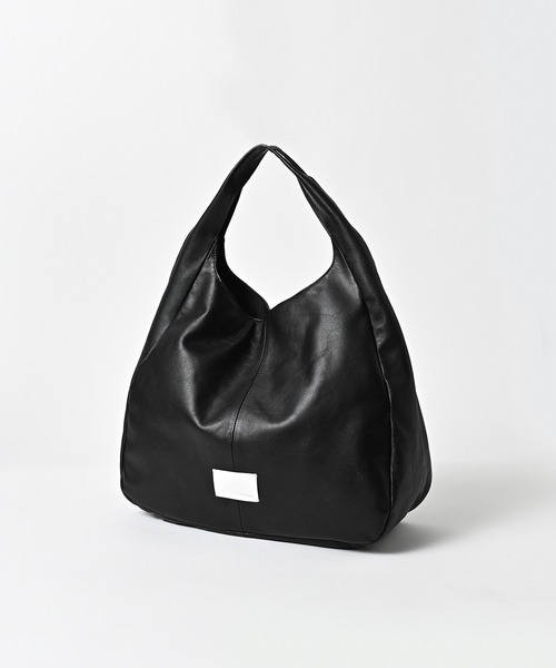 ADAM PATEK（アダムパテック）の「/ADAMPATEK/water repellent leather one shoulder tote bag/撥水レザーワンショルダートートバッグ/AP2619004（トートバッグ・レディース・ブラック・FREE）」の2枚目の写真