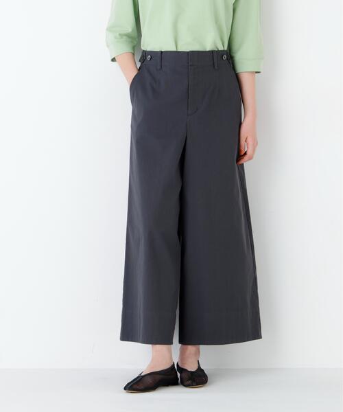 human woman(ヒューマンウーマン)の「◆【3サイズ展開/ウォッシャブル】コードストレッチガウチョパンツ(その他パンツ・レディース・ダークインディゴブルー/グレー系その他・SMALL/MEDIUM/LARGE)」の2枚目の写真