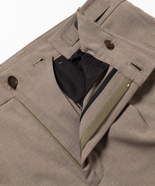 meanswhile（ミーンズワイル）の「Adjustable Basic Slacks（スラックス・メンズ・チャコール/ブラウン・2(M)/3(L)）」の15枚目の写真