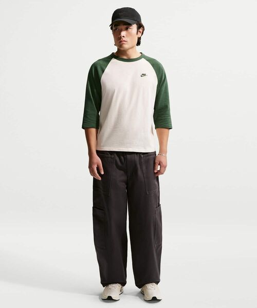 NIKE（ナイキ）の「ナイキ スポーツウェア クラブ メンズ 3/4スリーブ ラグラン トップ / Nike Sportswear Club Men's 3/4-Sleeve Raglan Top IF0756-323 Fir（Tシャツ/カットソー・メンズ・カモフラージュ・XL/M/L/2XL/S）」の12枚目の写真