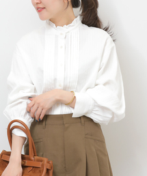 JOURNAL STANDARD relume | 《WEB限定追加》フリルネックドビーストライプシャツ(シャツ/ブラウス)