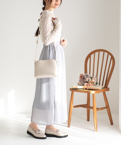 JELLY BEANS（ジェリービーンズ）の「ノットリボントリミングローファー(204-61115)JELLY BEANS(ジェリービーンズ)（ローファー・レディース・ブラック/アイボリー・22.5/23/23.5/24/24.5）」の15枚目の写真