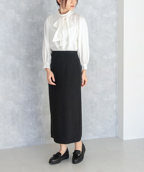 JELLY BEANS（ジェリービーンズ）の「ノットリボントリミングローファー(204-61115)JELLY BEANS(ジェリービーンズ)（ローファー・レディース・ブラック/アイボリー・22.5/23/23.5/24/24.5）」の18枚目の写真