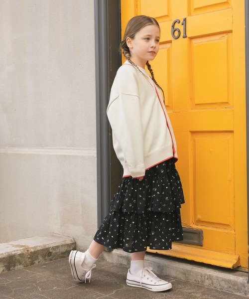 GLOBAL WORK(グローバルワーク)の「スウェットライクニットカーデ/638284(ニット/セーター・キッズ・ブラック/グレー系その他/オフホワイト・140cm/150cm/160cm/130cm)」の9枚目の写真