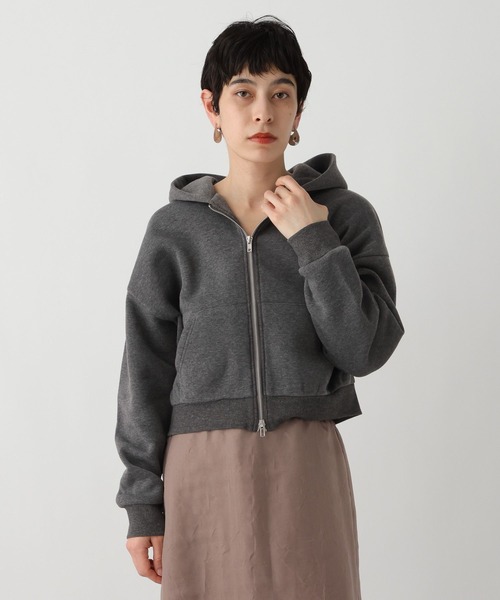 studio CLIP(スタディオクリップ)の「《ウタオ》ダブルジップパーカー(パーカー・レディース・チャコール/ライトグレー・FREE)」の1枚目の写真