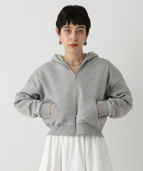 studio CLIP(スタディオクリップ)の「《ウタオ》ダブルジップパーカー(パーカー・レディース・チャコール/ライトグレー・FREE)」の2枚目の写真