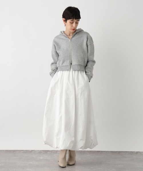 studio CLIP(スタディオクリップ)の「《ウタオ》ダブルジップパーカー(パーカー・レディース・チャコール/ライトグレー・FREE)」の3枚目の写真