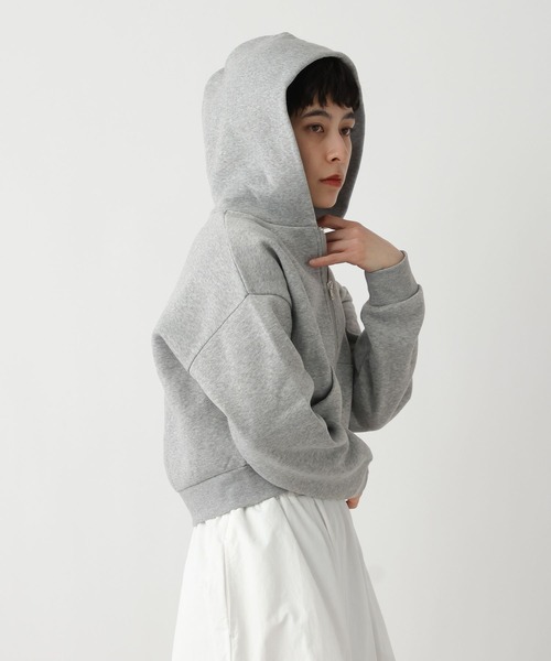 studio CLIP(スタディオクリップ)の「《ウタオ》ダブルジップパーカー(パーカー・レディース・チャコール/ライトグレー・FREE)」の8枚目の写真