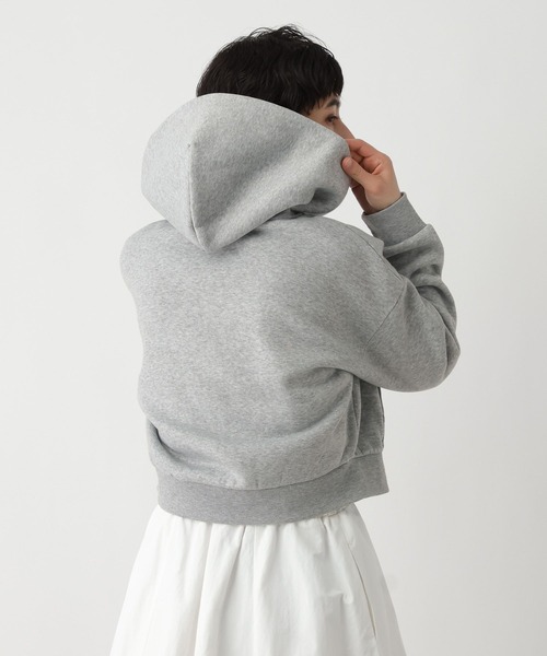 studio CLIP(スタディオクリップ)の「《ウタオ》ダブルジップパーカー(パーカー・レディース・チャコール/ライトグレー・FREE)」の9枚目の写真
