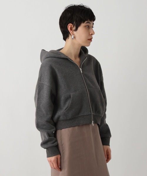 studio CLIP(スタディオクリップ)の「《ウタオ》ダブルジップパーカー(パーカー・レディース・チャコール/ライトグレー・FREE)」の14枚目の写真