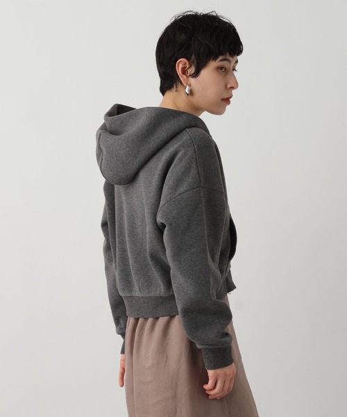 studio CLIP(スタディオクリップ)の「《ウタオ》ダブルジップパーカー(パーカー・レディース・チャコール/ライトグレー・FREE)」の15枚目の写真