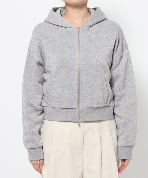 studio CLIP(スタディオクリップ)の「《ウタオ》ダブルジップパーカー(パーカー・レディース・チャコール/ライトグレー・FREE)」の17枚目の写真