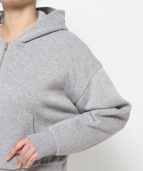 studio CLIP(スタディオクリップ)の「《ウタオ》ダブルジップパーカー(パーカー・レディース・チャコール/ライトグレー・FREE)」の21枚目の写真