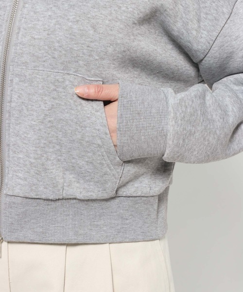 studio CLIP(スタディオクリップ)の「《ウタオ》ダブルジップパーカー(パーカー・レディース・チャコール/ライトグレー・FREE)」の22枚目の写真