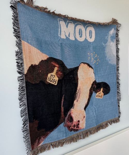 Made in I(メイドインアイ)の「Cow room tapestry blanket(インテリア雑貨・レディース・A/B/C/D・FREE)」の13枚目の写真