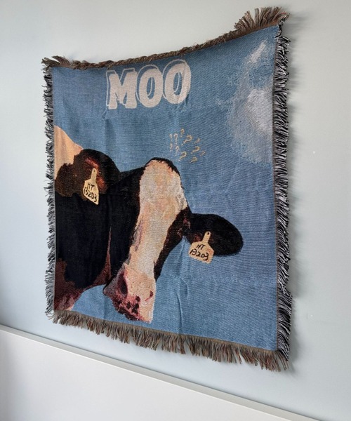 Made in I(メイドインアイ)の「Cow room tapestry blanket(インテリア雑貨・レディース・A/B/C/D・FREE)」の14枚目の写真