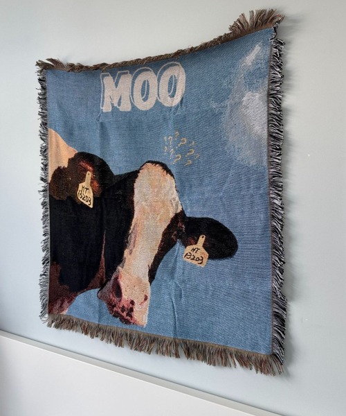 Made in I(メイドインアイ)の「Cow room tapestry blanket(インテリア雑貨・レディース・A/B/C/D・FREE)」の15枚目の写真
