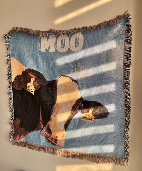 Made in I(メイドインアイ)の「Cow room tapestry blanket(インテリア雑貨・レディース・A/B/C/D・FREE)」の16枚目の写真