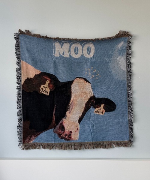 Made in I(メイドインアイ)の「Cow room tapestry blanket(インテリア雑貨・レディース・A/B/C/D・FREE)」の12枚目の写真