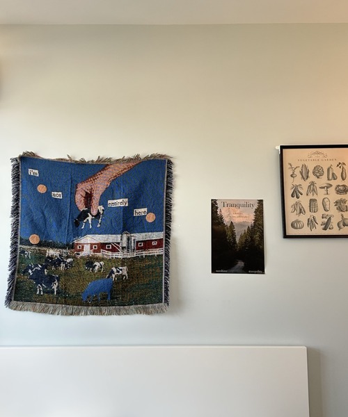Made in I(メイドインアイ)の「Cow room tapestry blanket(インテリア雑貨・レディース・A/B/C/D・FREE)」の17枚目の写真