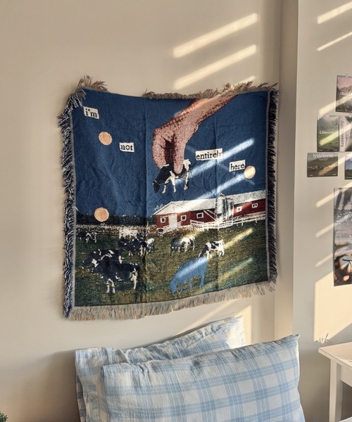 Made in I(メイドインアイ)の「Cow room tapestry blanket(インテリア雑貨・レディース・A/B/C/D・FREE)」の19枚目の写真