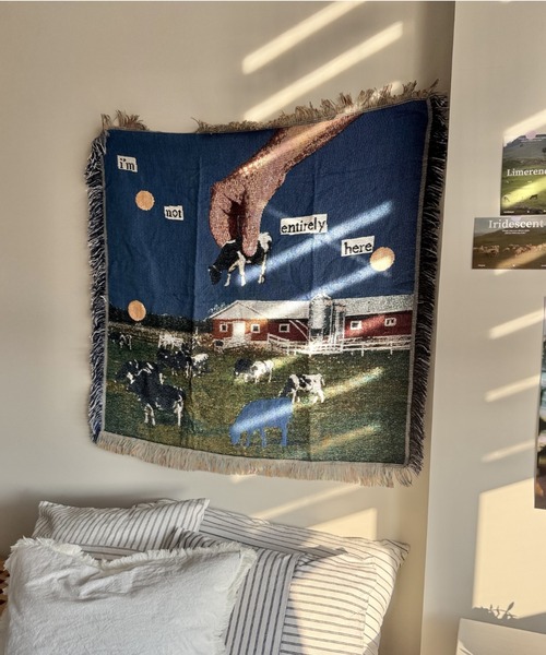 Made in I(メイドインアイ)の「Cow room tapestry blanket(インテリア雑貨・レディース・A/B/C/D・FREE)」の20枚目の写真