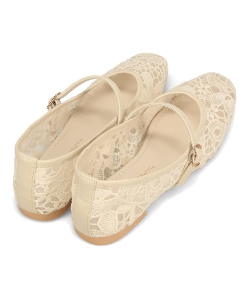 WA ORiental TRaffic(ダブルエーオリエンタルトラフィック)の「シアー レース メリージェーン パンプス /62114(パンプス・レディース・ホワイト/グレー・40/35/39/38/37/36)」の6枚目の写真
