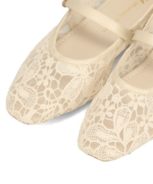 WA ORiental TRaffic(ダブルエーオリエンタルトラフィック)の「シアー レース メリージェーン パンプス /62114(パンプス・レディース・ホワイト/グレー・40/35/39/38/37/36)」の7枚目の写真