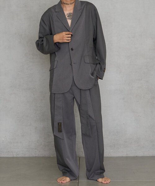 CIAOPANIC(チャオパニック)の「【REMORIKA NOVANTE/リモリカ・ノヴァンテ】リメイクジャケット(テーラードジャケット・レディース・ブラック系その他/グレー/ネイビー/ブラウン/ホワイト/グレー系その他/ブラック・FREE)」の10枚目の写真