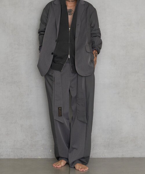 CIAOPANIC(チャオパニック)の「【REMORIKA NOVANTE/リモリカ・ノヴァンテ】リメイクジャケット(テーラードジャケット・レディース・ブラック系その他/グレー/ネイビー/ブラウン/ホワイト/グレー系その他/ブラック・FREE)」の14枚目の写真