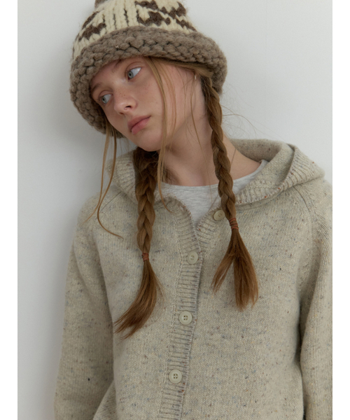 THEMITTEN(ザ・ミトン)の「Neive hoodie knit (oatmeal)(ニット/セーター・レディース・その他・FREE)」の3枚目の写真