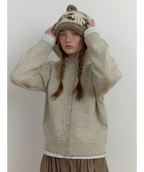 THEMITTEN(ザ・ミトン)の「Neive hoodie knit (oatmeal)(ニット/セーター・レディース・その他・FREE)」の5枚目の写真