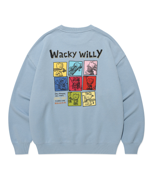 Wacky WiLLy(ワッキーウィリー)の「カートゥーングラフィック スウェット ブルー(スウェット・レディース・その他・SMALL/MEDIUM/LARGE/X-LARGE)」の3枚目の写真