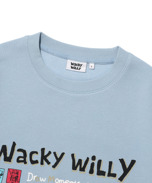 Wacky WiLLy(ワッキーウィリー)の「カートゥーングラフィック スウェット ブルー(スウェット・レディース・その他・SMALL/MEDIUM/LARGE/X-LARGE)」の4枚目の写真