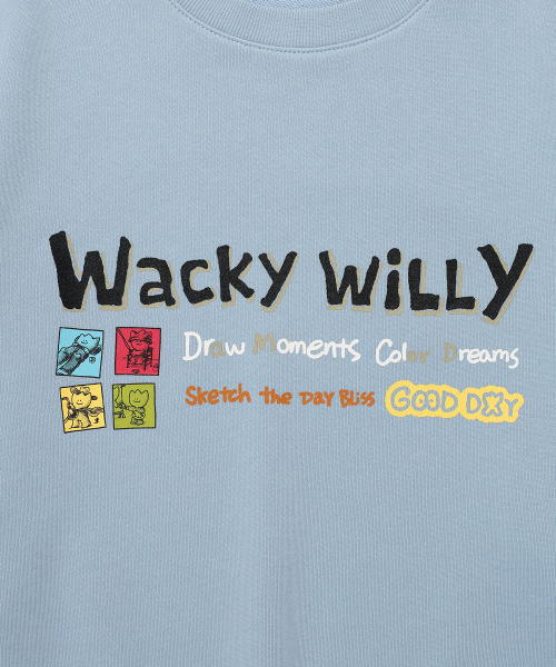 Wacky WiLLy(ワッキーウィリー)の「カートゥーングラフィック スウェット ブルー(スウェット・レディース・その他・SMALL/MEDIUM/LARGE/X-LARGE)」の5枚目の写真