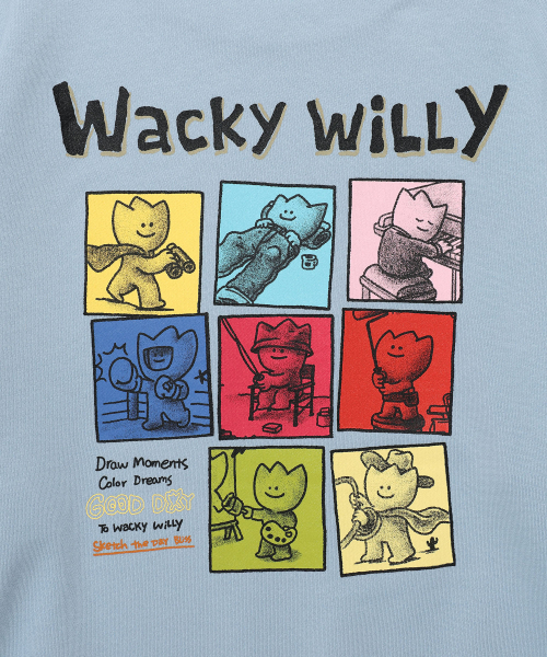Wacky WiLLy(ワッキーウィリー)の「カートゥーングラフィック スウェット ブルー(スウェット・レディース・その他・SMALL/MEDIUM/LARGE/X-LARGE)」の7枚目の写真