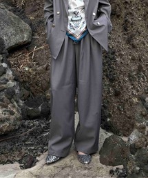 AS KNOW AS plus | 〇ワイドスラックスパンツ　セットアップ可能(スラックス)