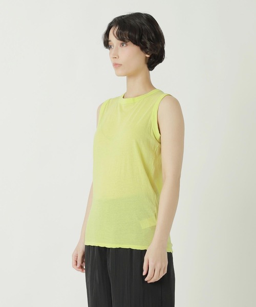 ZUCCa（ズッカ）の「SUPIMA LIGHT JERSEY / タンクトップ（タンクトップ・レディース・イエロー・M size）」の5枚目の写真