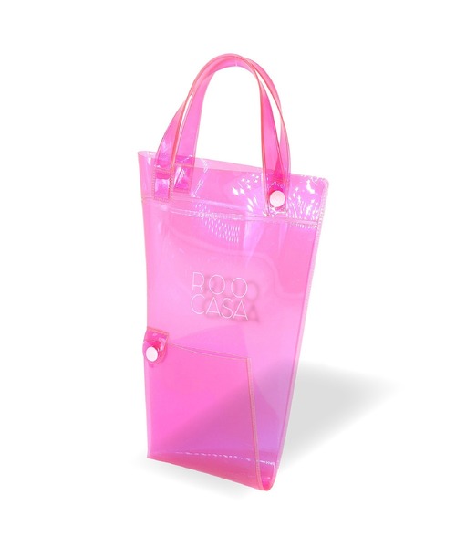 ROOTOTE（ルートート）の「ROOTOTE ルートート SN.CASA.オリ.クリアｰA（折りたたみ傘・レディース・ピンク/イエロー/ブルー/スモークグレー・FREE）」の4枚目の写真