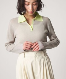 CITEN（シテン）の「＜CITEN＞コンパクトポロニット（ニット/セーター）」
