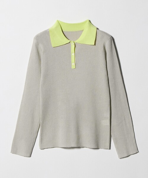 CITEN（シテン）の「＜CITEN＞コンパクトポロニット（ニット/セーター・レディース・ピンク/ライトグレー/ダークグレー・FREE）」の16枚目の写真