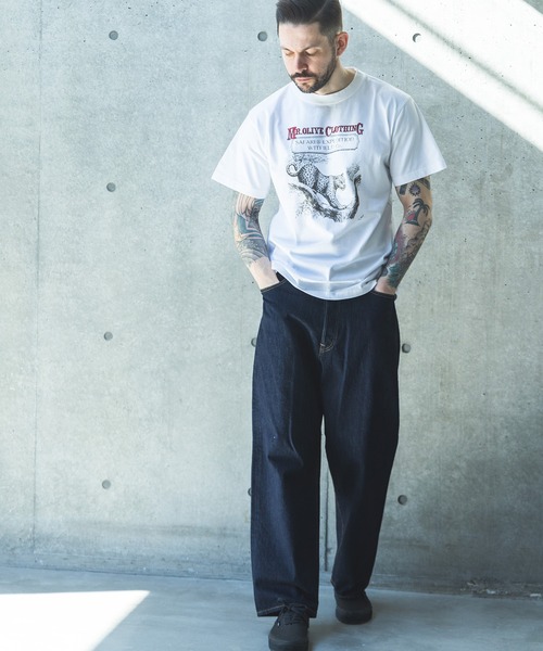 MR.OLIVE(ミスターオリーブ)の「SAFARI & EXPEDUTION/ PANTHER T-SHIRT / M262101(Tシャツ/カットソー・メンズ・オフホワイト・MEDIUM/LARGE)」の5枚目の写真