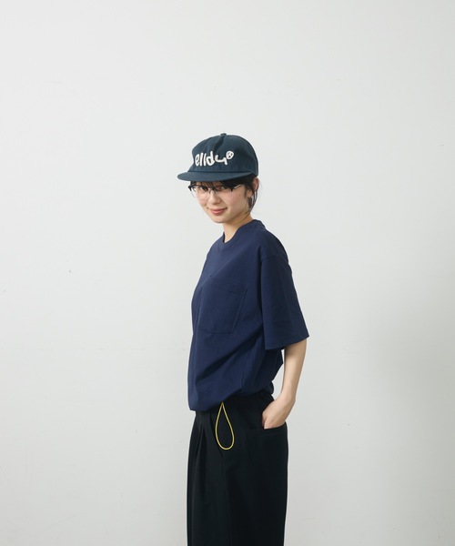 UNDERSTATEMENTs（アンダーステイトメント）の「【ユニセックス】配色ドローコードポケットTシャツ（Tシャツ/カットソー・メンズ・ネイビー/ホワイト/レッド/ブラック・MEDIUM/LARGE）」の9枚目の写真
